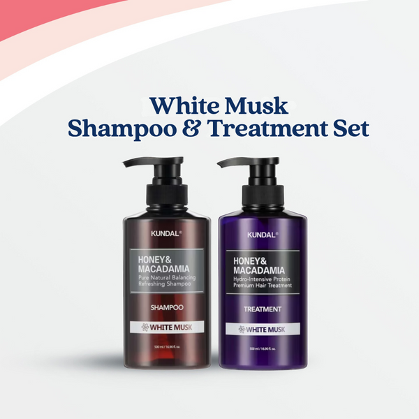 Honey & Macadamia Nature Shampoo & Protein Treatment Set - White Musk (2 Items)